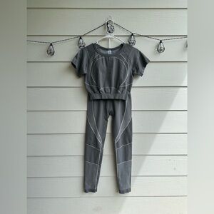 New Mix Gray Activewear Top
